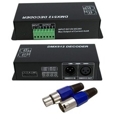 LED DMX 4CH Digital Display Decoder, Dimming Driver LED DMX512 Decoder for RG...