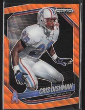2025 Panini Prizm Black #66 Cris Dishman Prizms Orange Wave #/60