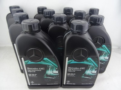Mercedes Benz 229.5 0W40 AMG Motoröl Original 0W40 Genuine Engine Oil 12x 1Liter