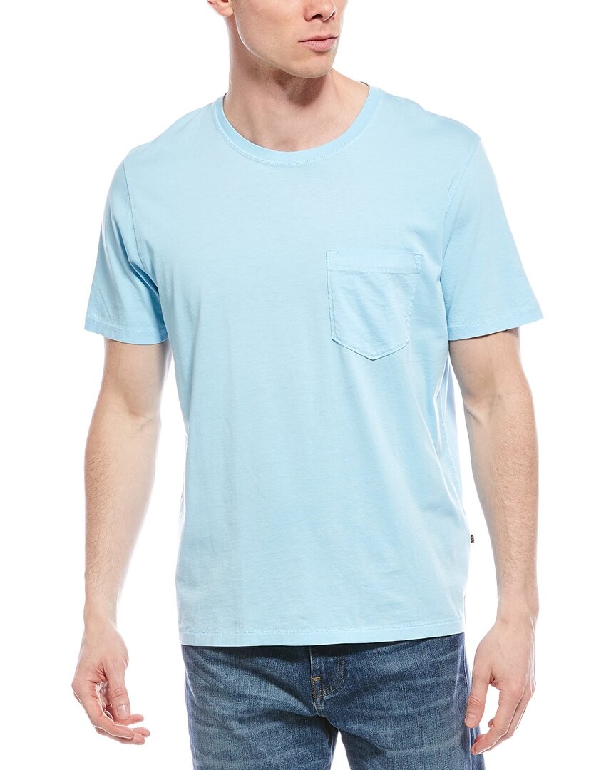 Постиранная футболка Billy Reid мужская синяя Xxl 5690₽