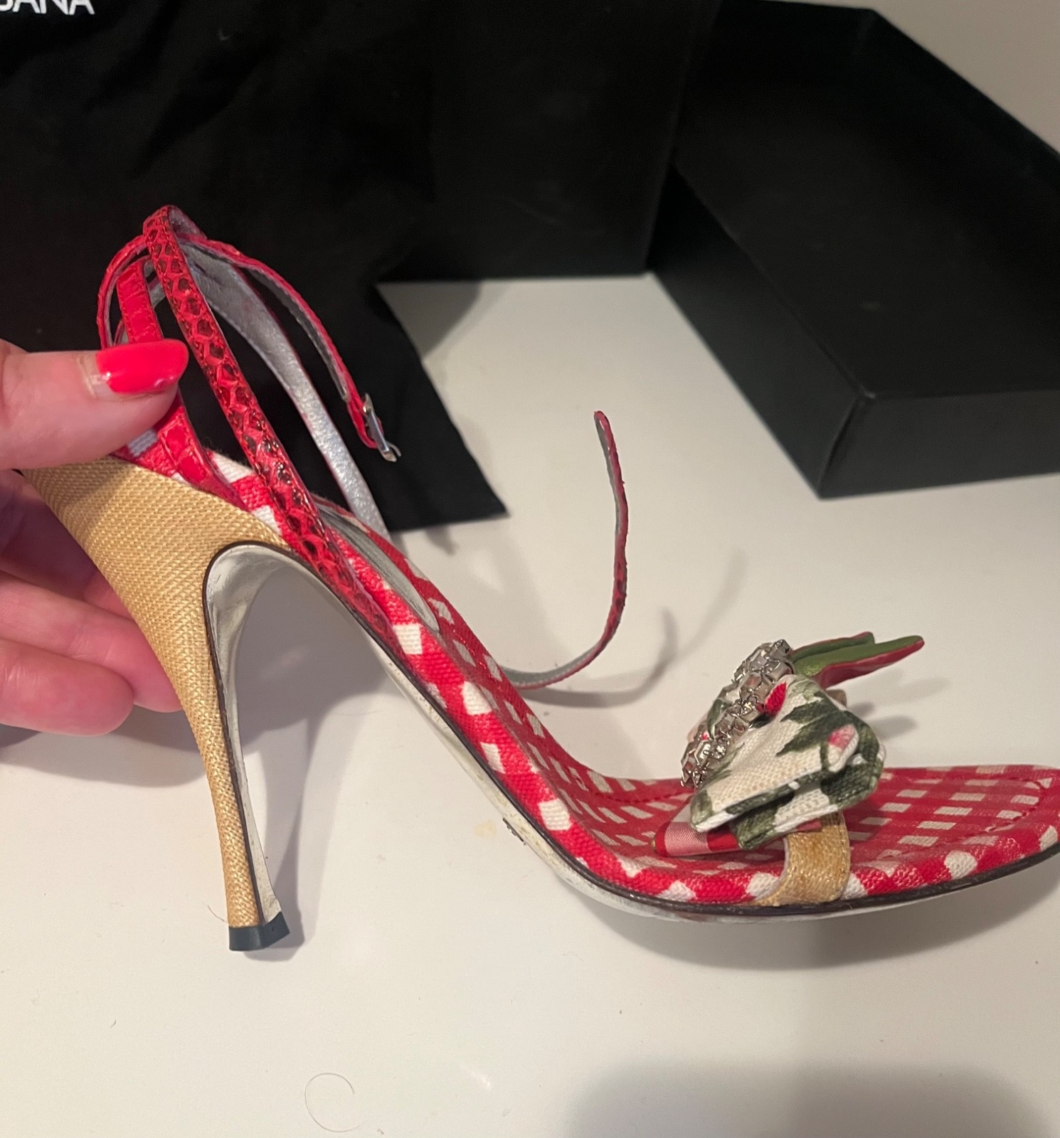 Rare Dolce and Gabbana sandals ‘picnic collection ‘  vintage