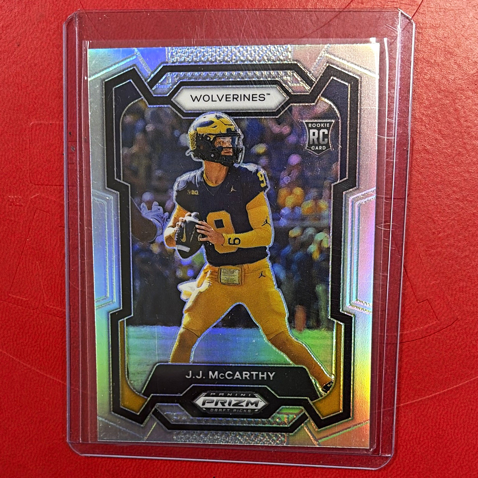 Panini 2024 Prizm Draft Picks J.J. McCarthy RC Michigan Wolverines #132