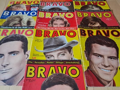 BRAVO - Konvolut 10 Zeitschriften von 1960-62 Freddy Quinn, Elvis Presley...
