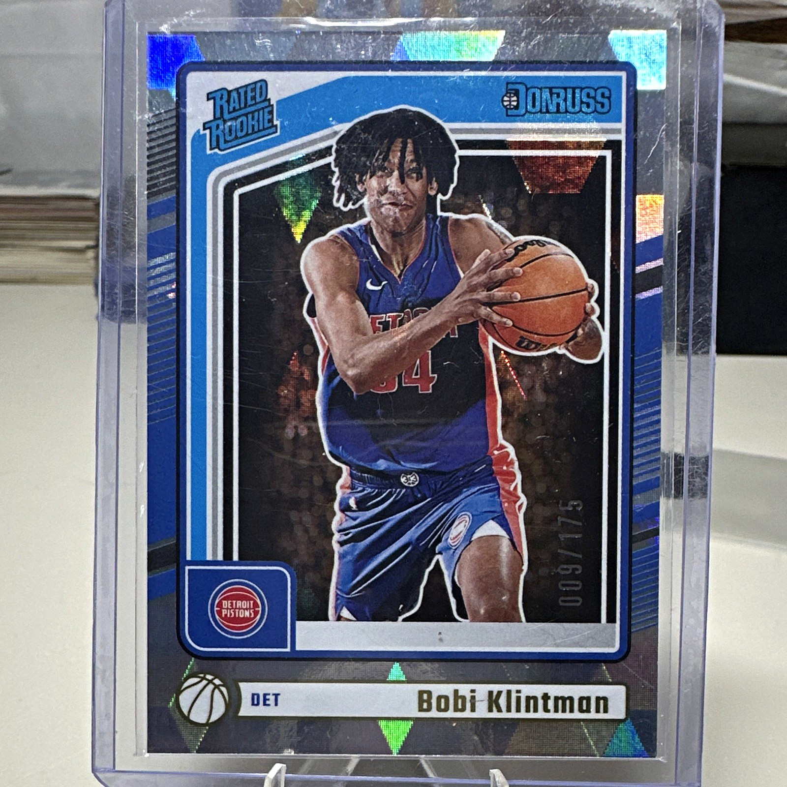 Panini Donruss 2024-25 Rated Rookie Bobi Klintman Pistons #207 Cubic /175