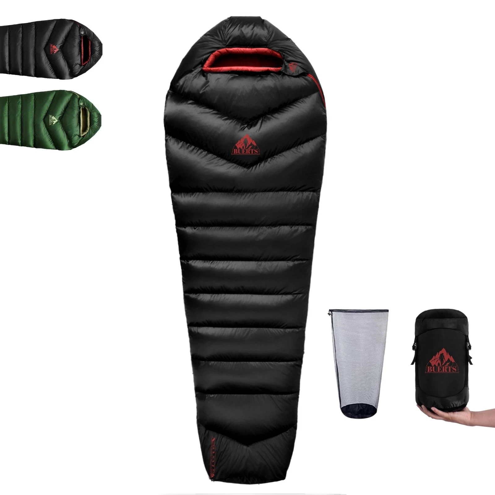 Down Sleeping Bag for Adult Backpacking Trips, 620FP, Cold Weather Sleeping B...