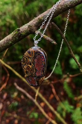Australian Boulder Opal Pendant with Sterling Silver Chain