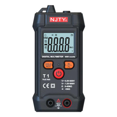 Smart Mini Digital Multimeter Tester RMS 4000 Counts Voltmeter Automatic Range T