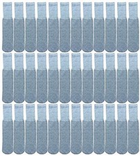 36 Units of Yacht  Smith Kids Gray Solid Tube Socks Size 4-6 - Boys Crew Sock