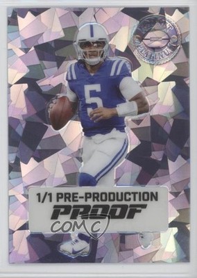 2023 Leaf Pro Set Metal Platinum Auto 1/1 Anthony Richardson Rookie RC 0e2x