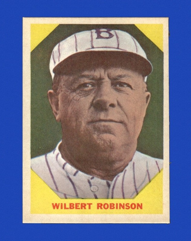 1960 Fleer Set-Break # 33 Wilbert Robinson NM-MT OR BETTER *GMCARDS*