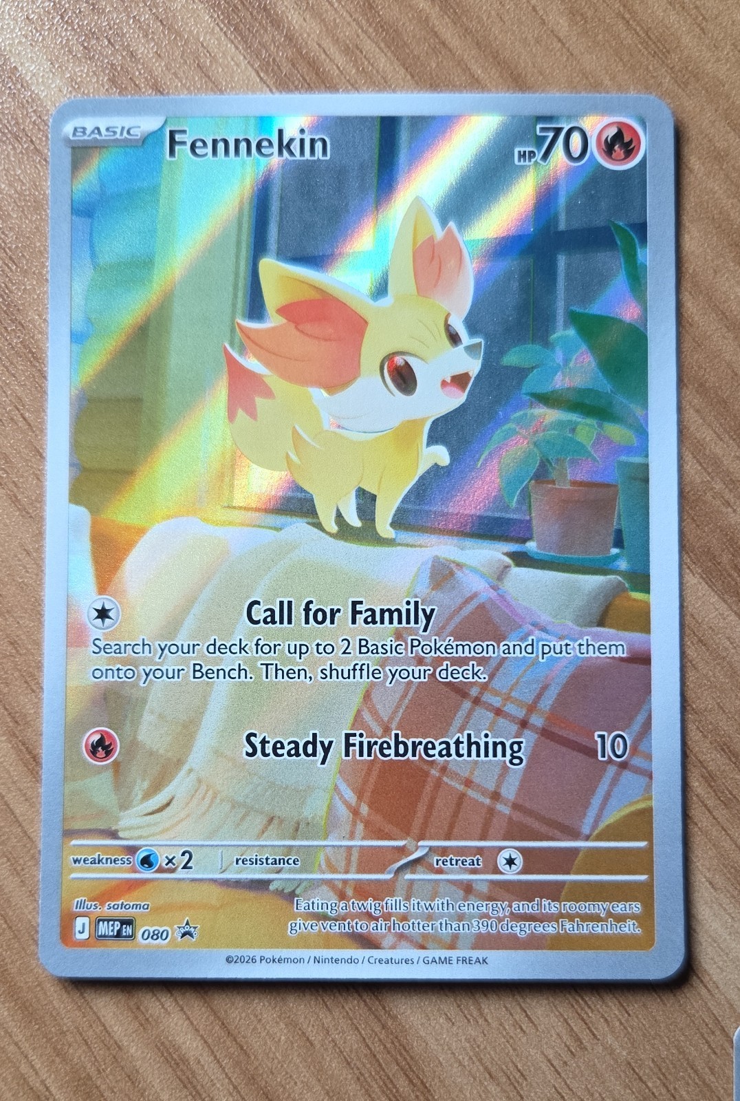 Fennekin 080 Me: Mega Evolution Promo Holo
