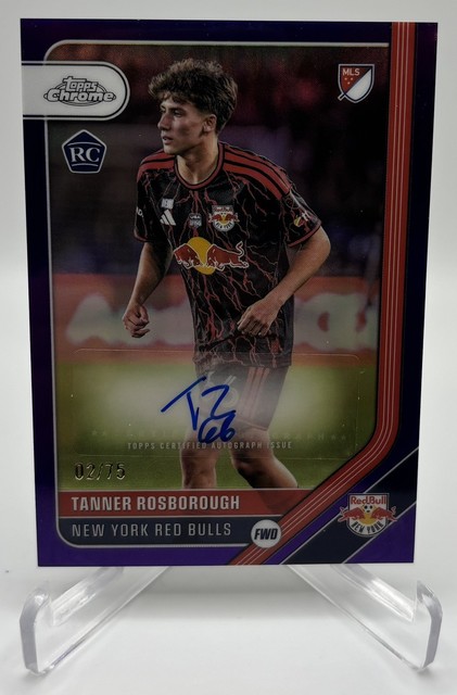 2026 Topps Chrome MLS Tanner Rosborough RC Purple Auto /75 #CA-TR