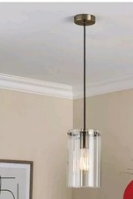 Very Home Stanton Pendant Light Fixture Brushed Brass