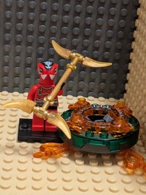 LEGO Ninjago Kai Minifigure Rise of the Snakes Fire Ninja 9591 W/ Extra Figs!