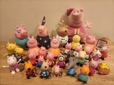 Pepper Pig plastic Figures Bundle Toys Rebecca Rabbit Rare Collection 