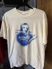 Sabrina Carpenter Short n Sweet Tour short sleeve white classic shirt