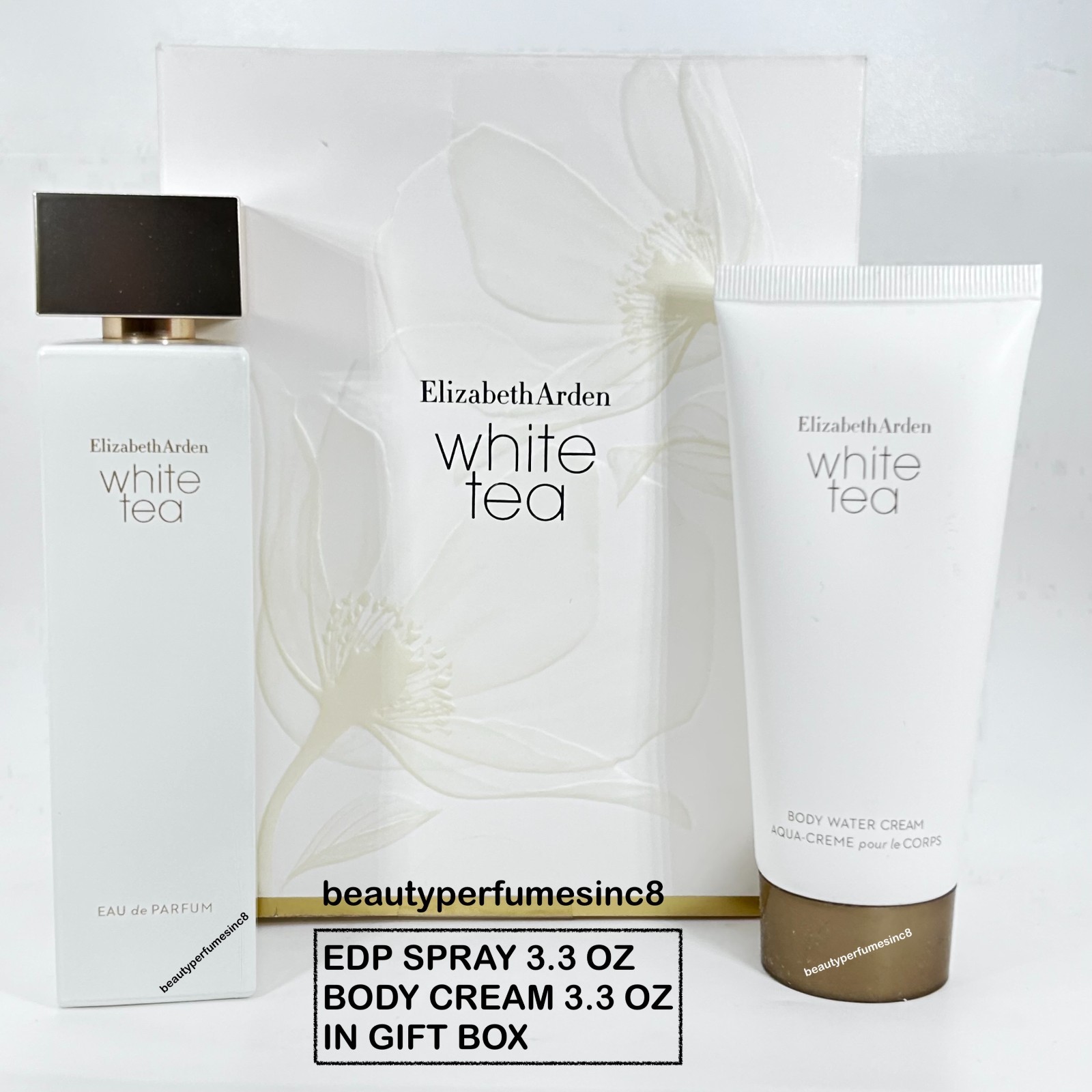 Elizabeth Arden White Tea Eau De Parfum & Body Cream 2pcs Se