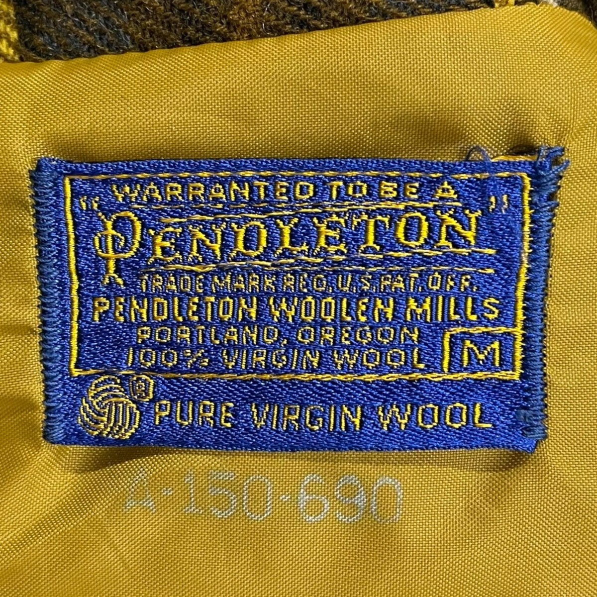 Pendleton Wool Jacket Open Collar Check Pattern B… - image 7