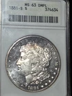 1881 S $1 Morgan Dollar MS63 DMPL "Soapbox" Toned #374634