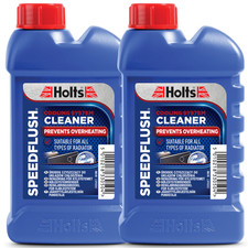 2 x Holts SPEEDFLUSH Cooling Radiator System Fluid Car Flush Cleaner 250ml