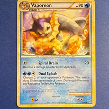Nintendo Pokemon TCG Vaporeon 52/95 Call of Legends Holo Uncommon 2011