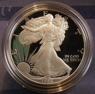 VEREINIGTE STAATEN VON AMERIKA DOLLAR UNZE 1986 S POLIERTE PLATTE