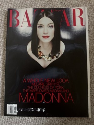 Vintage Harper's Bazaar Magazine February 1999 Madonna 90s Fashion Collectible
