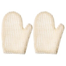 Reusable Bath Gloves Natural Jute Exfoliating Gloves for Home Shower