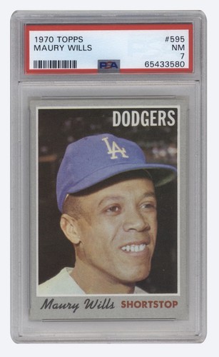 1970 Topps - Maury Wills #595 Vintage PSA 7