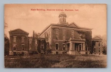 Antique Indiana Postcard Hanover College Main Building MADISON 1900s