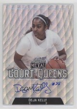 2021-22 Leaf Metal Court Queens Auto Silver Wave Deja Kelly #CQ-DK1 Auto 1b8