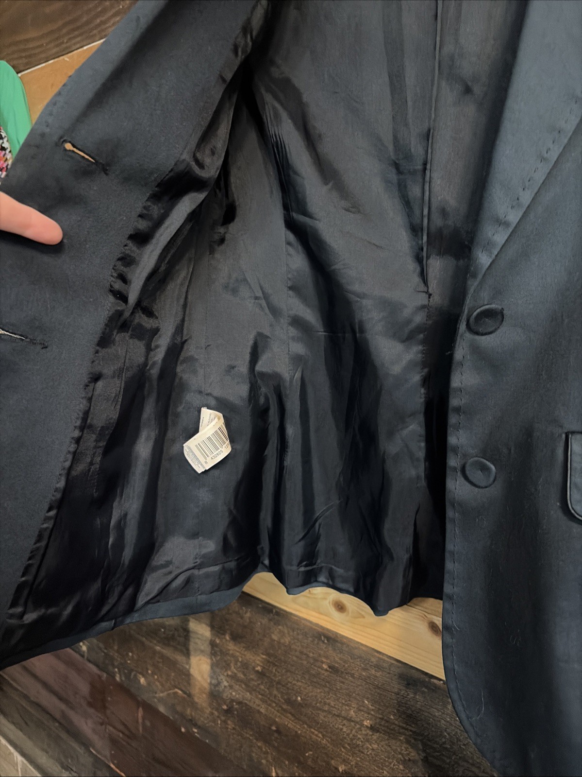 Black MNG (Mango) Blazer 2 Button Jacket Size 4 - image 5