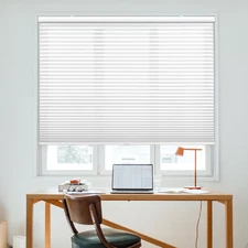 Cordless 1.5" Light Filtering Cellular Shade, 71" W X 48" H, White