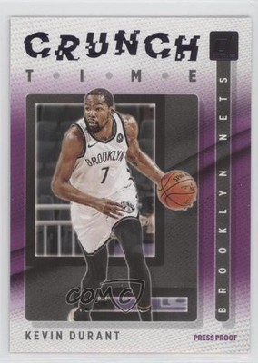 2021-22 Panini Donruss Crunch Time Press Proof Purple Kevin Durant #7 04br