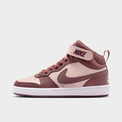GS Nike Court Borough Mid 2 Silt Red/White/Tattoo CD7782 603