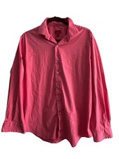 Alfani Mens Slim Fit Stretch Dress Shirt XL 17-17.5 34-35 Pink