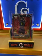 2024-25 Topps Chrome - Isaiah Collier #112 Magenta Speckle Refractor /350 (RC)