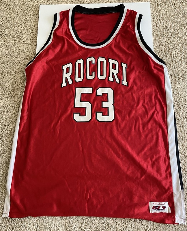 Rare 1990s Red Rocori Spartans Minnesota HS Men’s #53 Basketball Jersey Size XXL