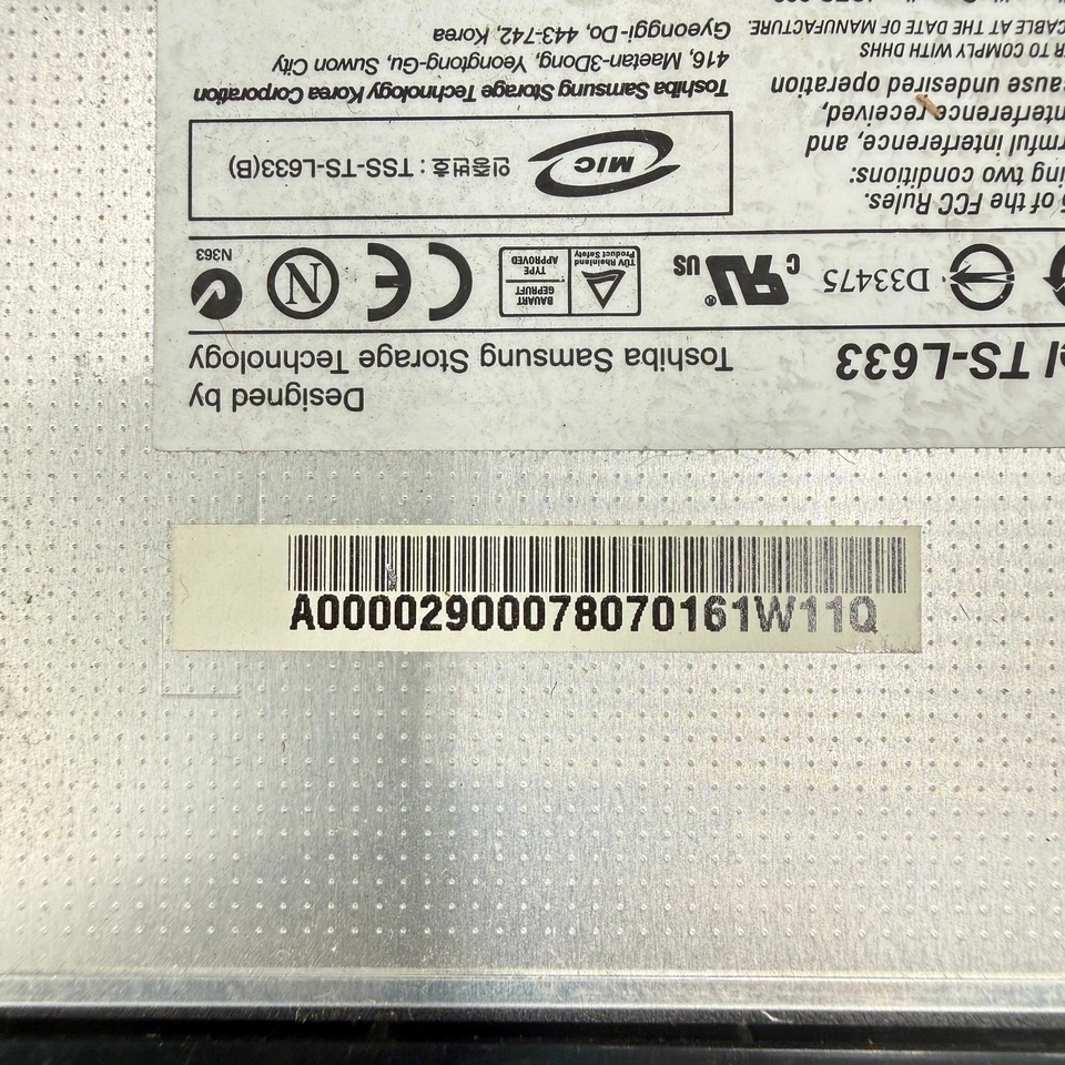 HP TS-L633 Lightscribe SATA DL 12.7 MM DVD±RW Drive 574285-FC1 - Image 3 of 4