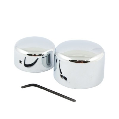Achscover chrom Cover Abdeckung für Harley Softail & Dyna 08-17 Ersetzt 43132-08