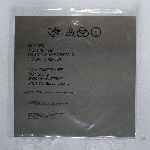 LED ZEPPELIN IV ATLANTIC P10125A Japan VINYL LP