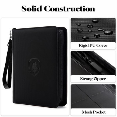 Fabmaker Premium 4 Pocket Zip Card Binder, Trading Card Binder for 320 Cards,...  | eBay