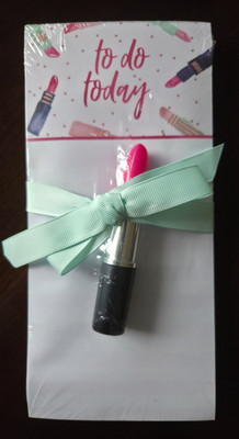 Lady Jayne List Pad ''To Do Today'' FREE LIPSTICK PEN & HOLDER 100 Sheet Magnetic