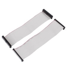 uxcell 2.54mm 40-Pin Female to IDE Flat Ribbon Cable 20cm 2 Pcs Grey