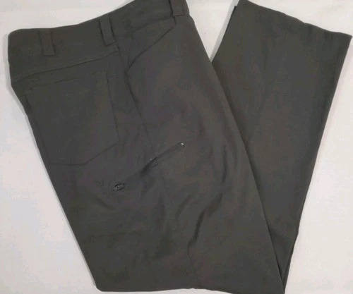Wrangler Pants Mens 40x30 Charcoal Gray Flex Waist Outdoor Cargo Lightweight 