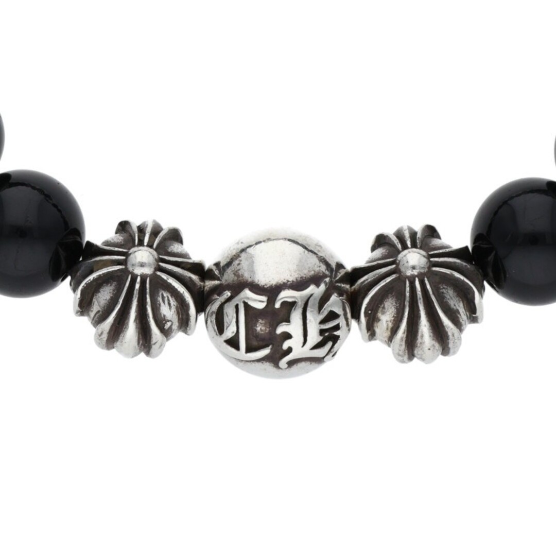 Chrome Hearts 10mm BEAD Bracelet BEAD10mm Black Tourmaline Men Used c144bef92b01 thumbnail 4