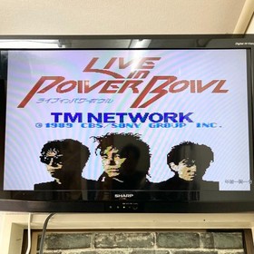 TM NETWORK Live in Power Bowl W/Box Manual Famicom FC Retro Used Game NTSC-J JP