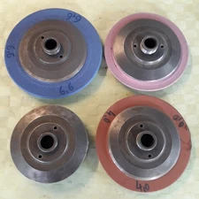 4x Schleifscheibenaufnahme von Loroch Kreissägen - Schärfmaschine  z.B. " K910 "