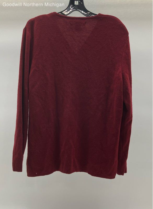 Women's PENDLETON Red Button Up Sweater - Size L - image 4