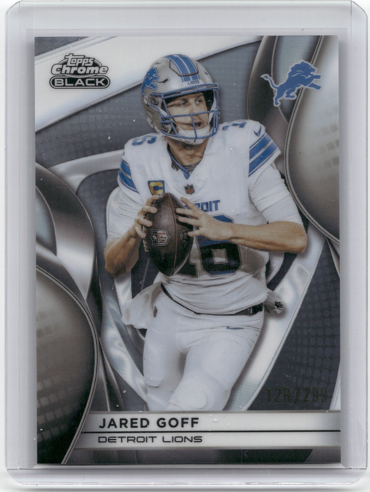 2025 Topps Chrome Black #36 Jared Goff Refractor 128/299